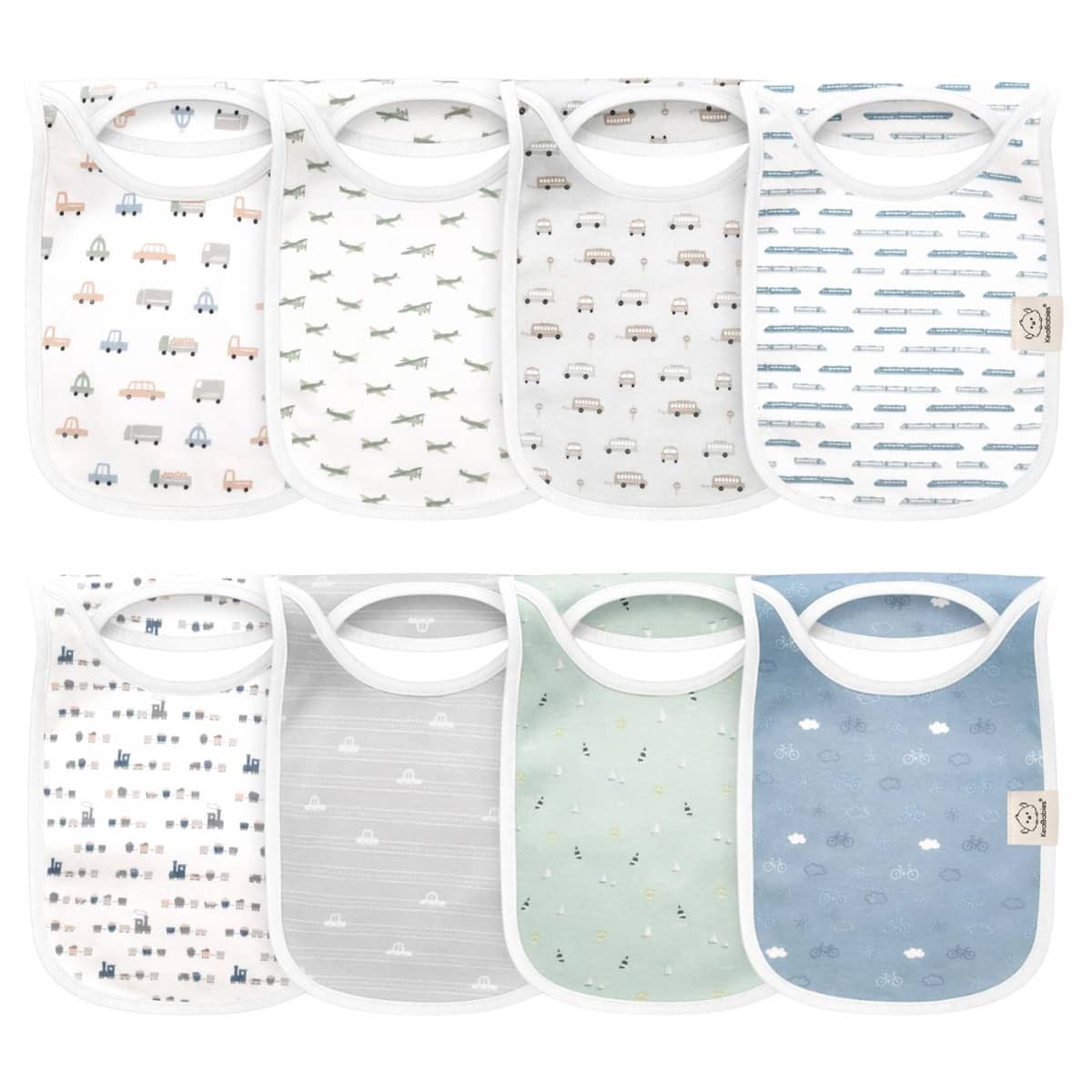 KeaBabies Hallo Drool Baby Bibs Set - Vessels