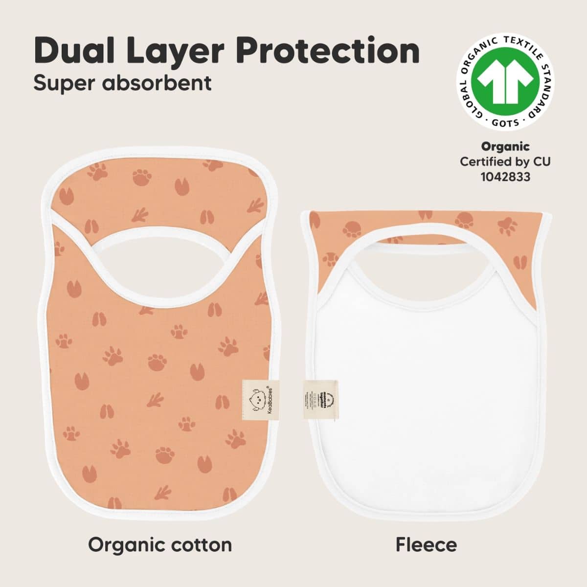 KeaBabies Hallo Drool Baby Bibs Set - Wilderness