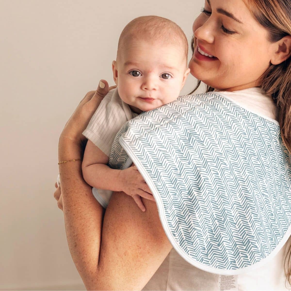 KeaBabies Hallo Organic Burp Cloths - Nordic