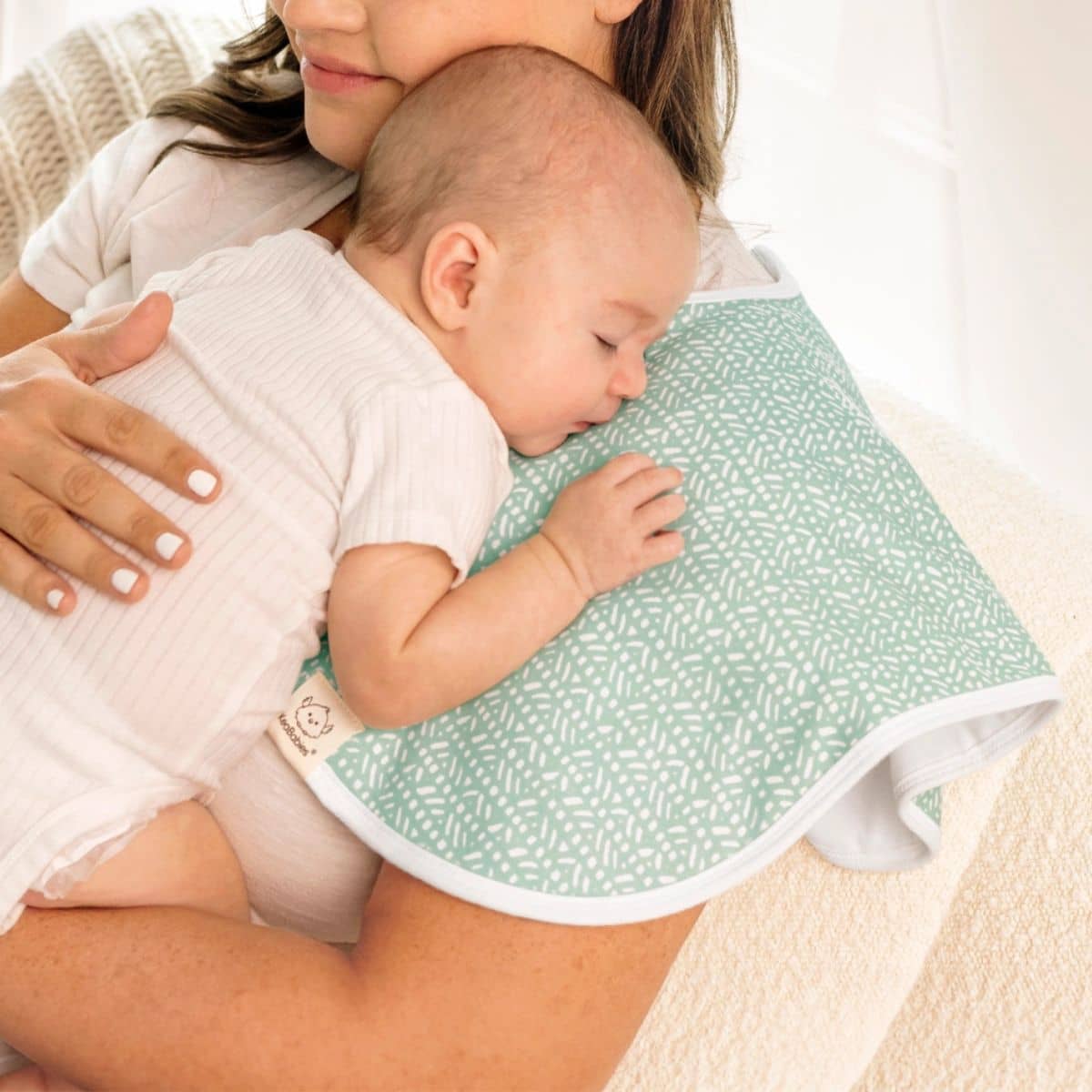 KeaBabies Hallo Organic Burp Cloths - Nordic