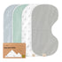 KeaBabies Hallo Organic Burp Cloths - Nordic