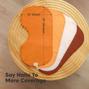 KeaBabies Hallo Organic Burp Cloths - Sahara