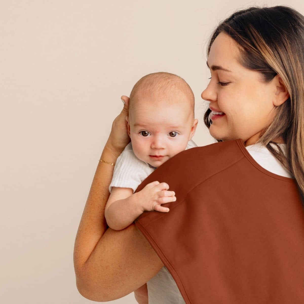 KeaBabies Hallo Organic Burp Cloths - Sahara
