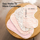 KeaBabies Hallo Organic Burp Cloths - Sweet Charm