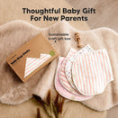 KeaBabies Hallo Organic Burp Cloths - Sweet Charm