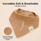 KeaBabies Lumi Muslin Bandana Bibs Set - Mirage