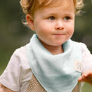 KeaBabies Lumi Muslin Bandana Bibs Set - Mirage