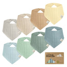 KeaBabies Lumi Muslin Bandana Bibs Set - Mirage
