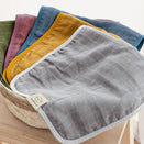 KeaBabies Lumi Muslin Burp Cloths - Corals