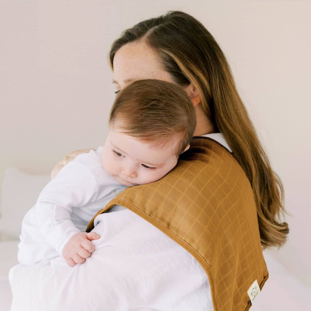 KeaBabies Lumi Muslin Burp Cloths - Corals