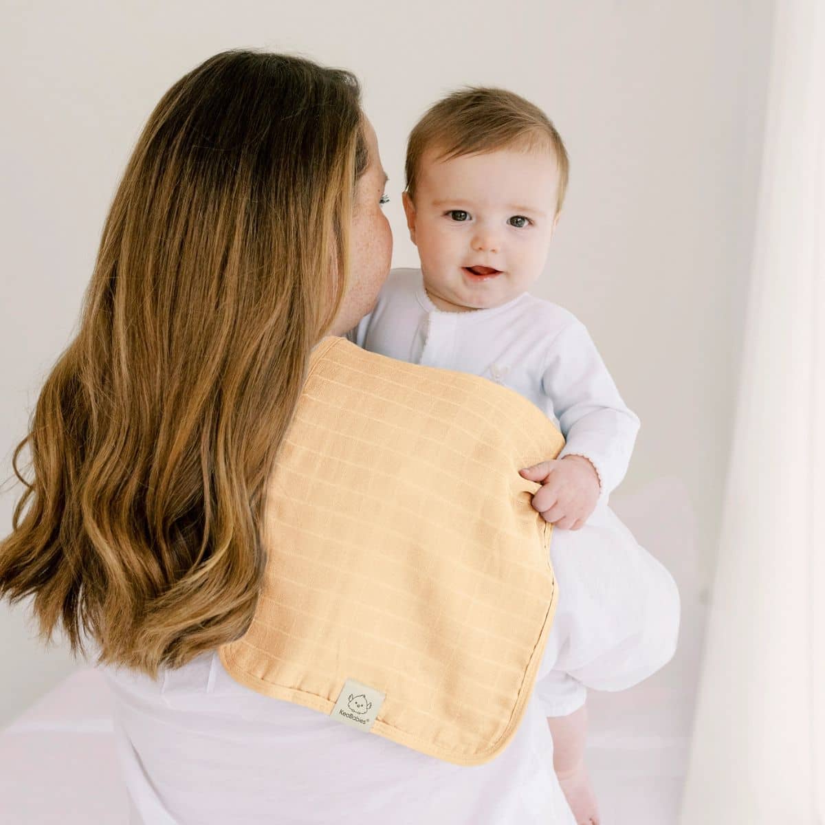 KeaBabies Lumi Muslin Burp Cloths - Lavender