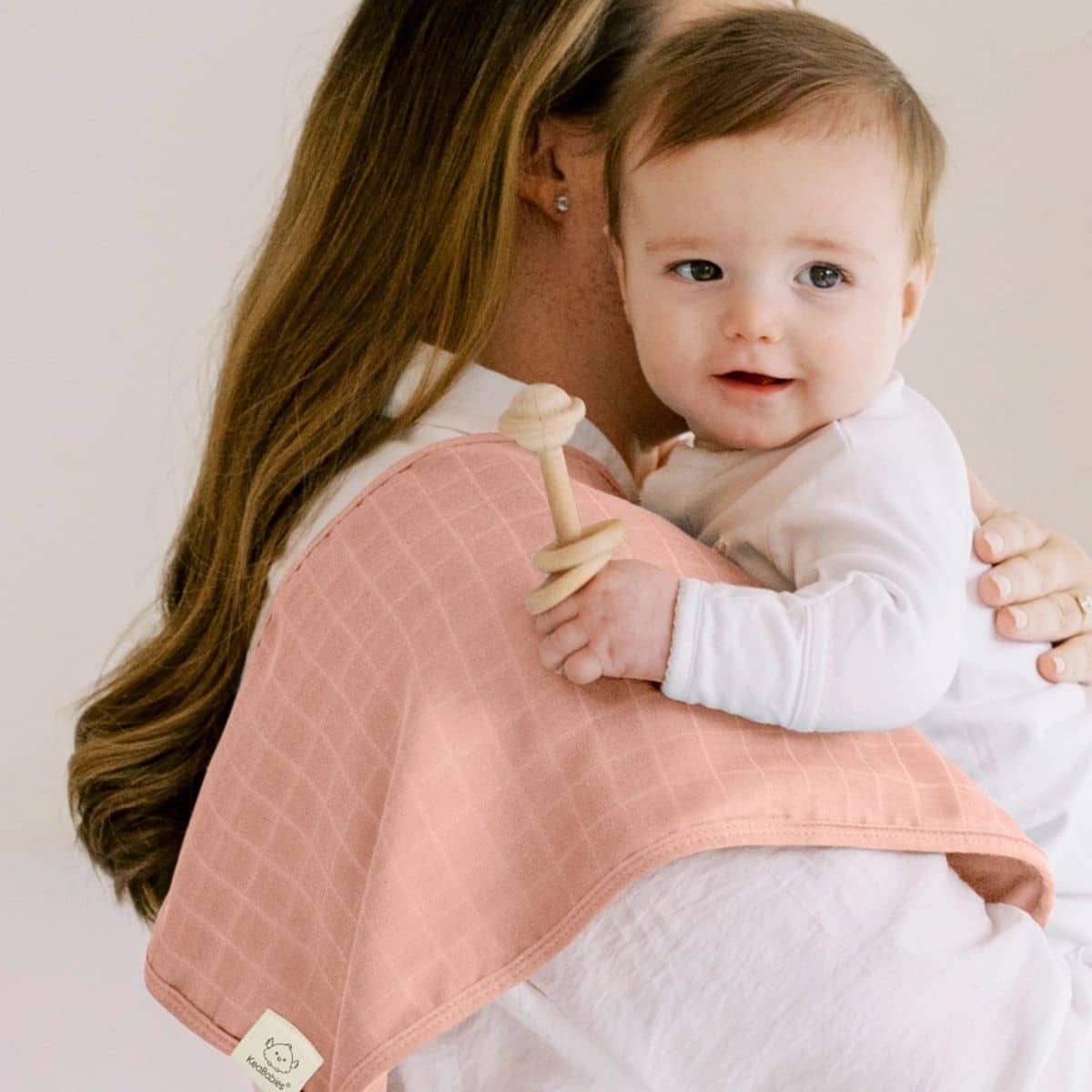 KeaBabies Lumi Muslin Burp Cloths - Lavender