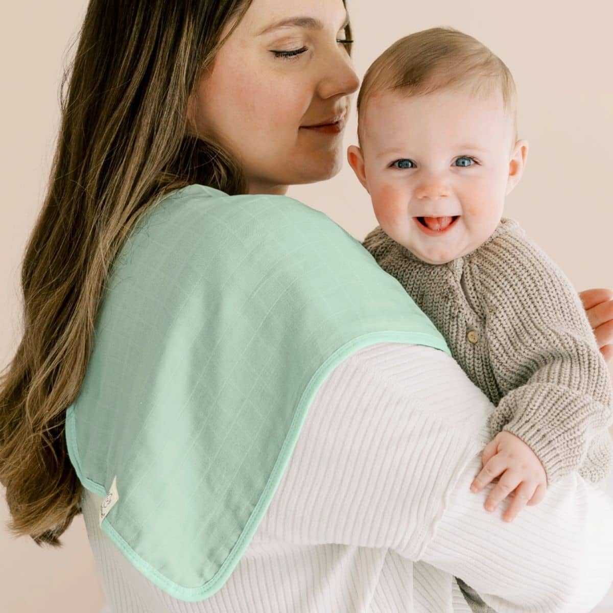 KeaBabies Lumi Muslin Burp Cloths - Mirage