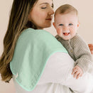 KeaBabies Lumi Muslin Burp Cloths - Mirage
