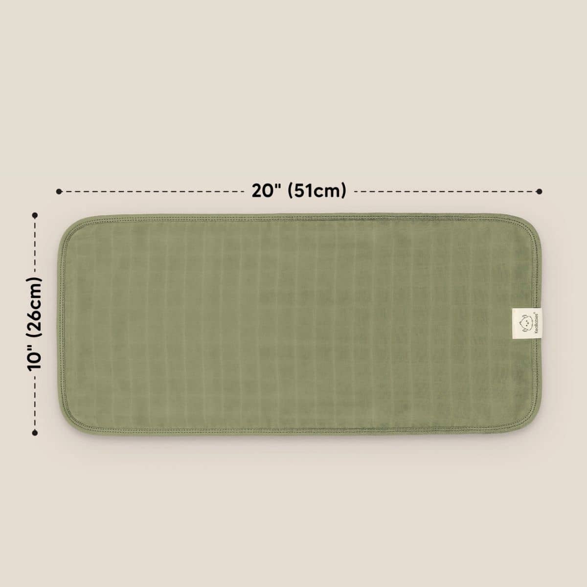 KeaBabies Lumi Muslin Burp Cloths - Pine