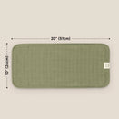 KeaBabies Lumi Muslin Burp Cloths - Pine