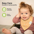 KeaBabies Organic Bandana Bibs Set - Beach Day