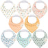 KeaBabies Organic Bandana Bibs Set - Beach Day