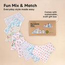 KeaBabies Organic Bandana Bibs Set - Flourish