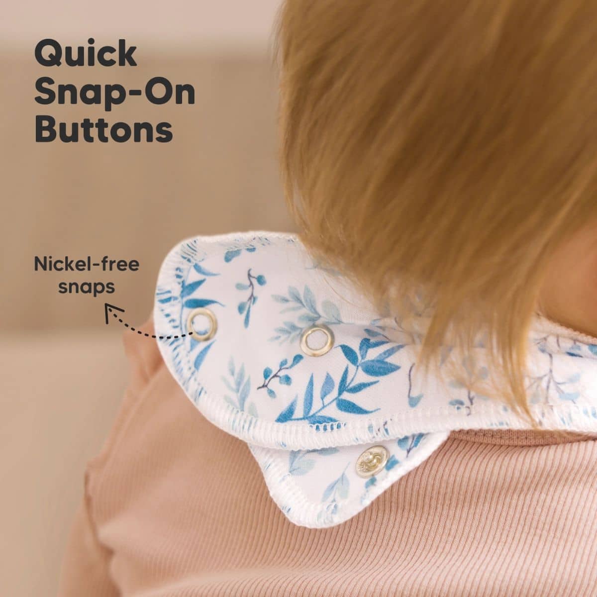 KeaBabies Organic Bandana Bibs Set - Flourish