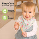 KeaBabies Organic Bandana Bibs Set - Flourish