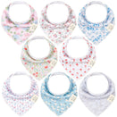 KeaBabies Organic Bandana Bibs Set - Flourish