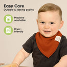 KeaBabies Organic Bandana Bibs Set - Hunter