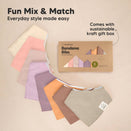 KeaBabies Organic Bandana Bibs Set - Mauve