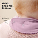 KeaBabies Organic Bandana Bibs Set - Mauve