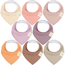 KeaBabies Organic Bandana Bibs Set - Mauve