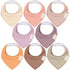KeaBabies Organic Bandana Bibs Set - Mauve