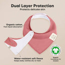 KeaBabies Organic Bandana Bibs Set - Muted Pastel