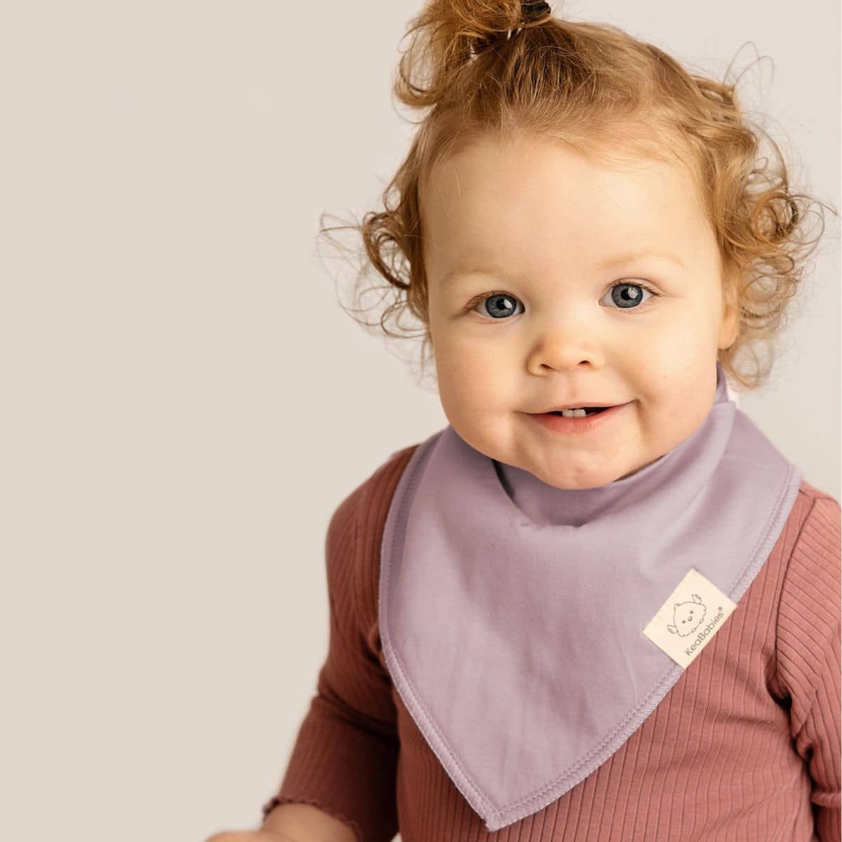 KeaBabies Organic Bandana Bibs Set - Muted Pastel