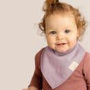 KeaBabies Organic Bandana Bibs Set - Muted Pastel