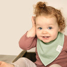 KeaBabies Organic Bandana Bibs Set - Muted Pastel