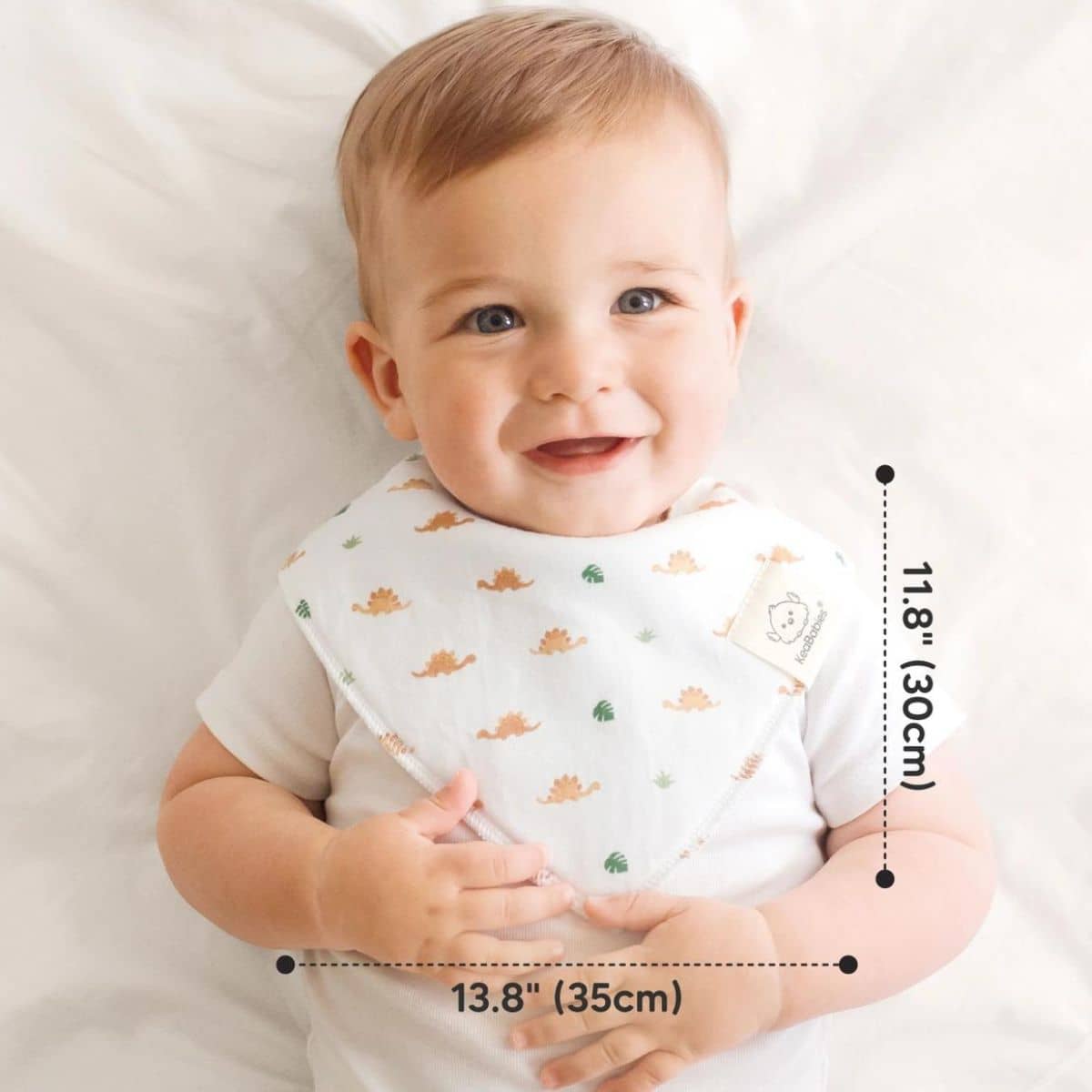 KeaBabies Organic Bandana Bibs Set - Roarsome