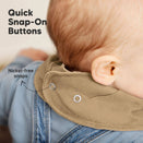 KeaBabies Organic Bandana Bibs Set - Terracotta
