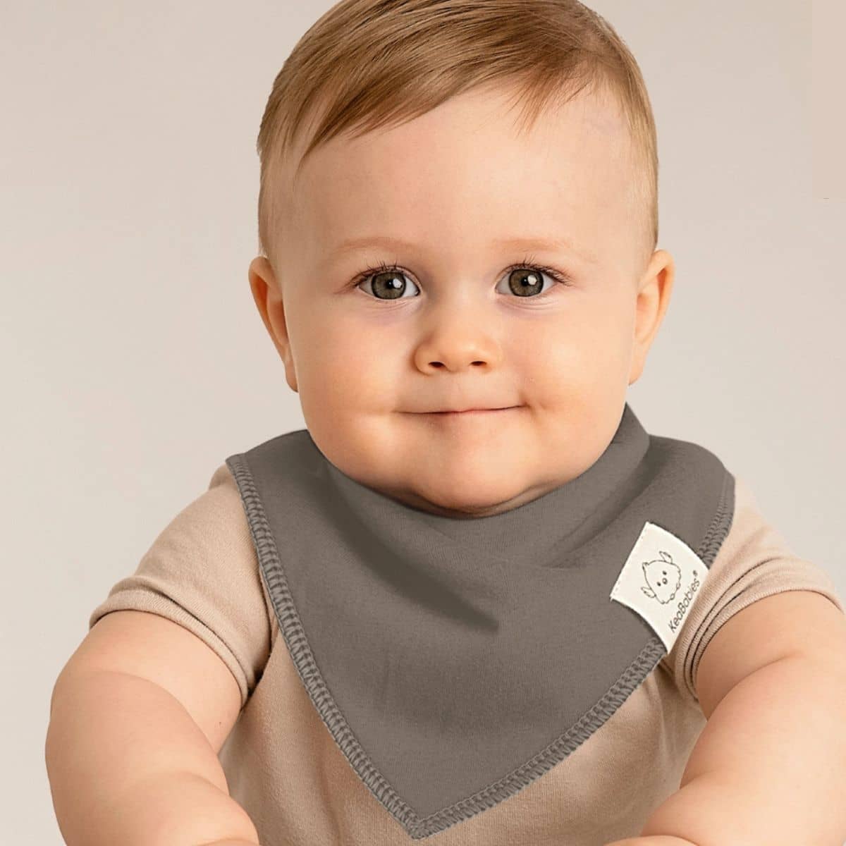 KeaBabies Organic Bandana Bibs Set - Terracotta