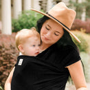 KeaBabies Original Baby Wrap Carrier - Trendy Black