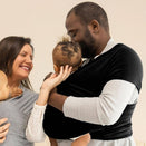 KeaBabies Original Baby Wrap Carrier - Trendy Black