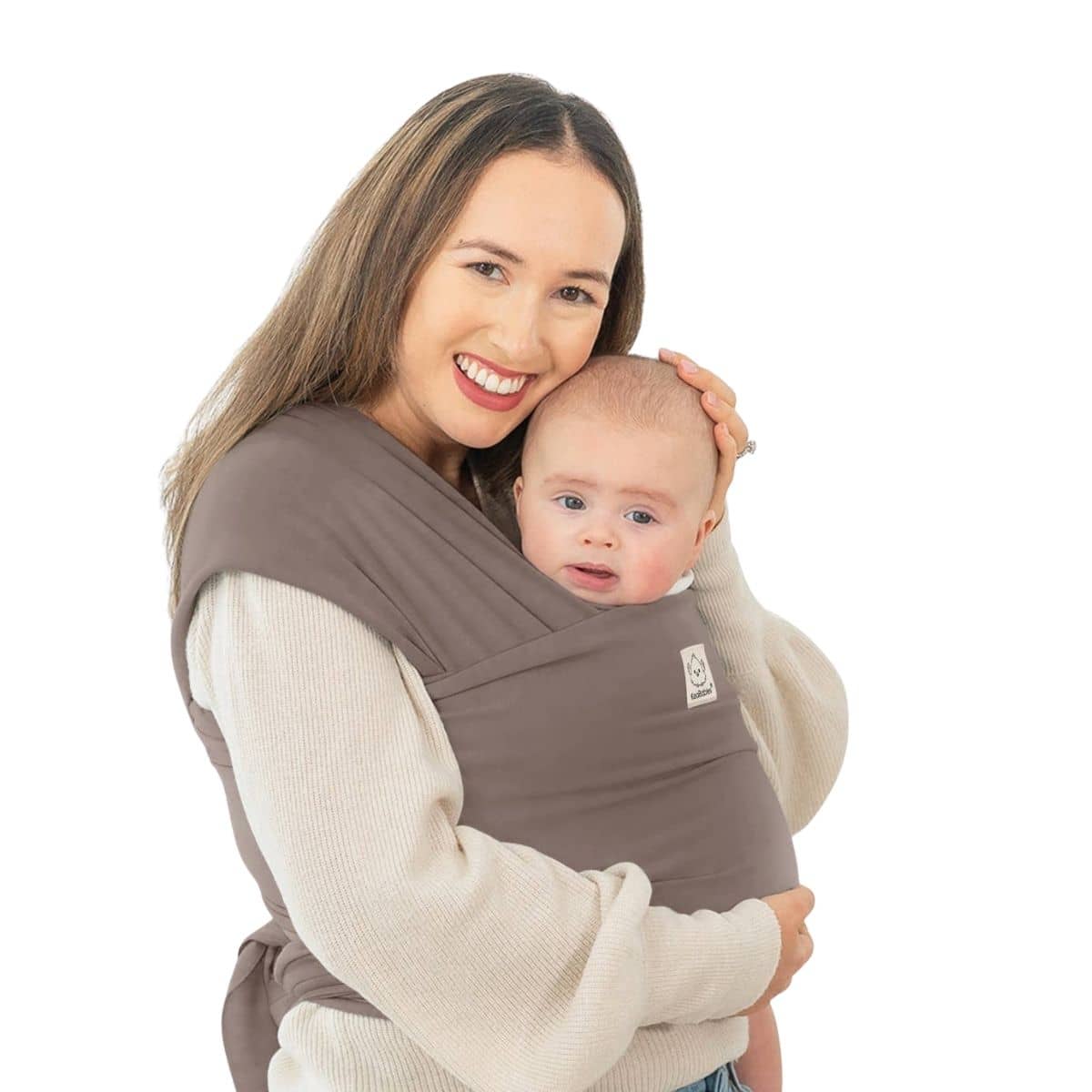 KeaBabies Original Baby Wrap Carrier - Copper Gray