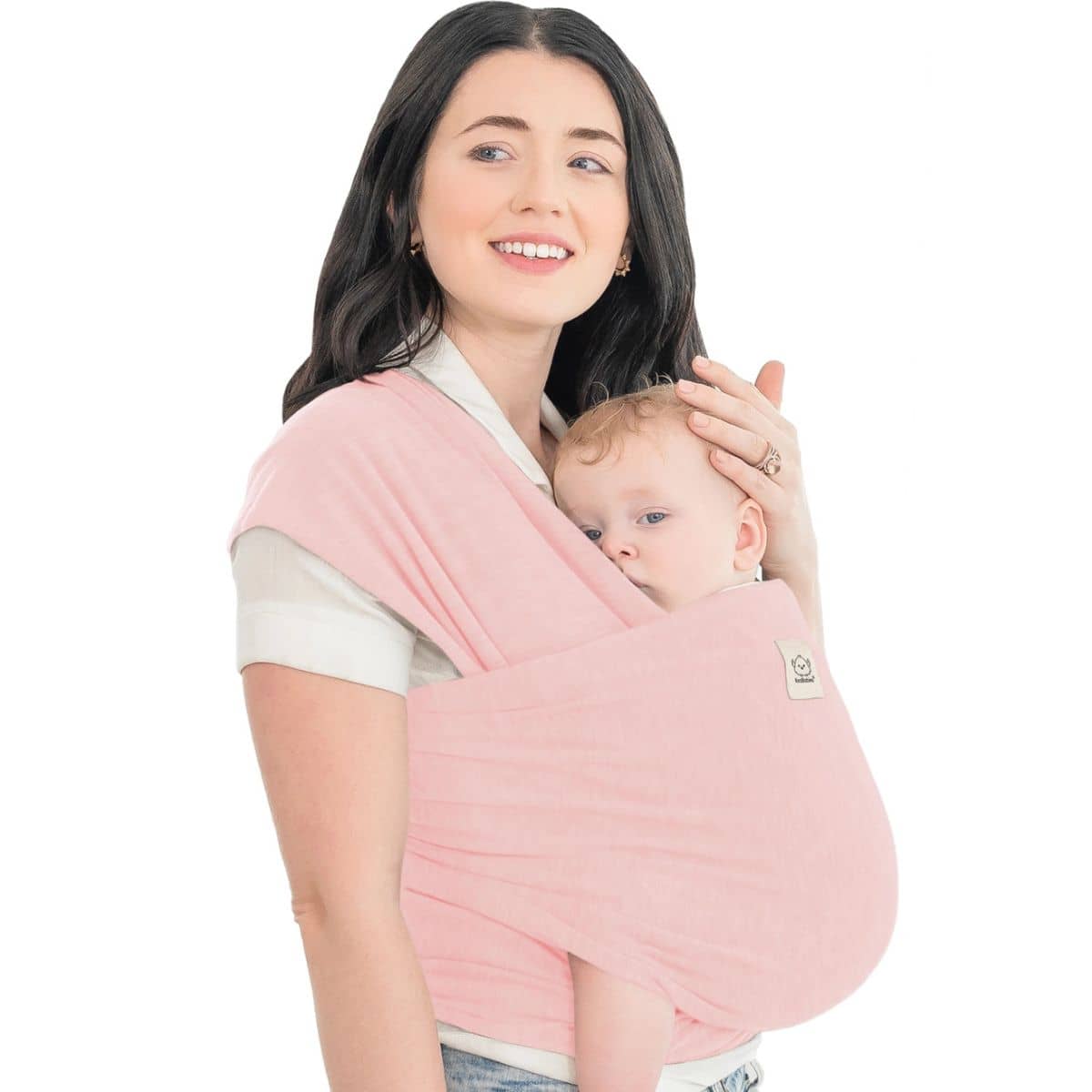 KeaBabies Original Baby Wrap Carrier - Dusty Pink