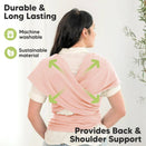 KeaBabies Original Baby Wrap Carrier - Dusty Pink