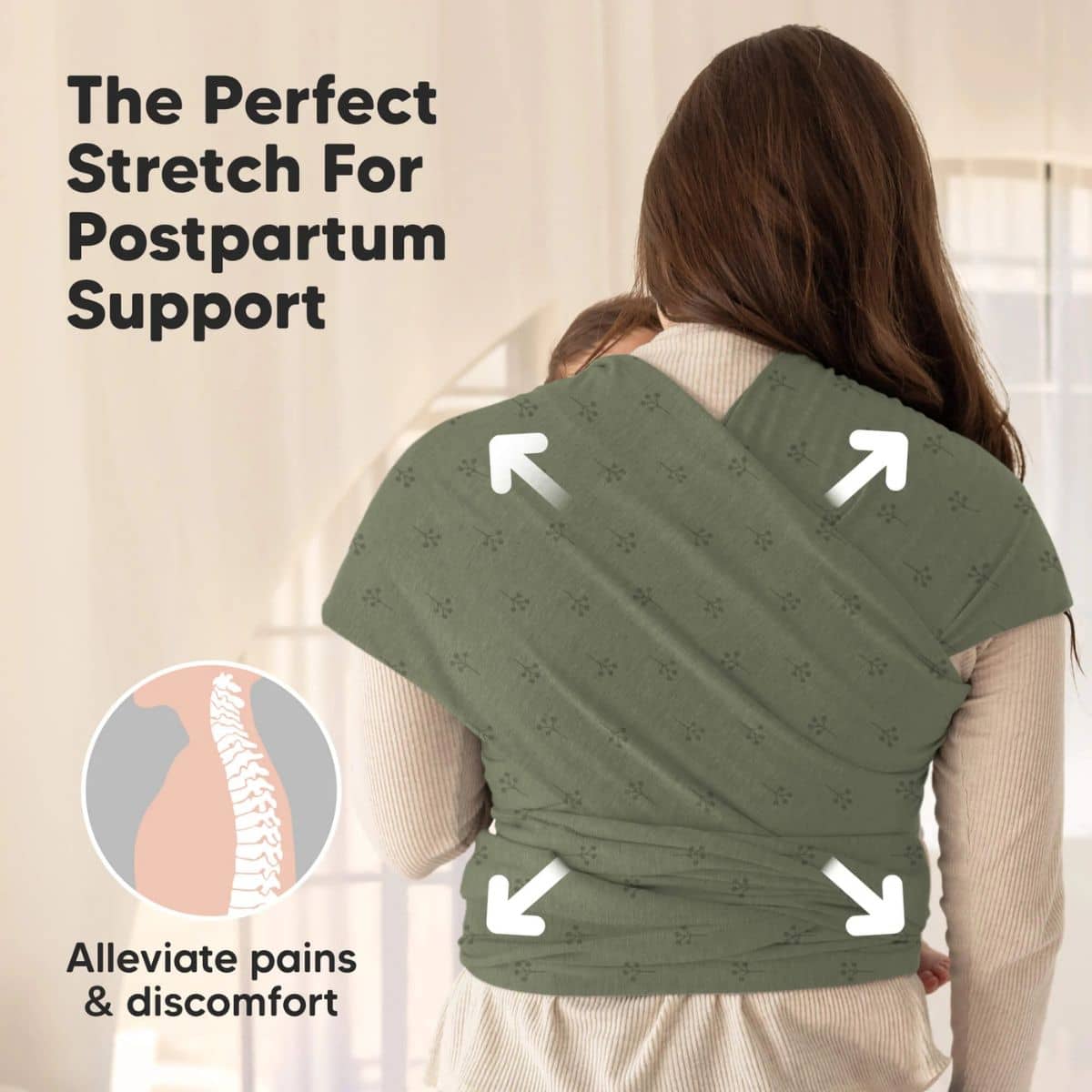 KeaBabies Original Baby Wrap Carrier - Forest Berries