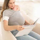 KeaBabies Original Baby Wrap Carrier - Stone Gray