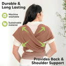 KeaBabies Original Baby Wrap Carrier - Terracotta
