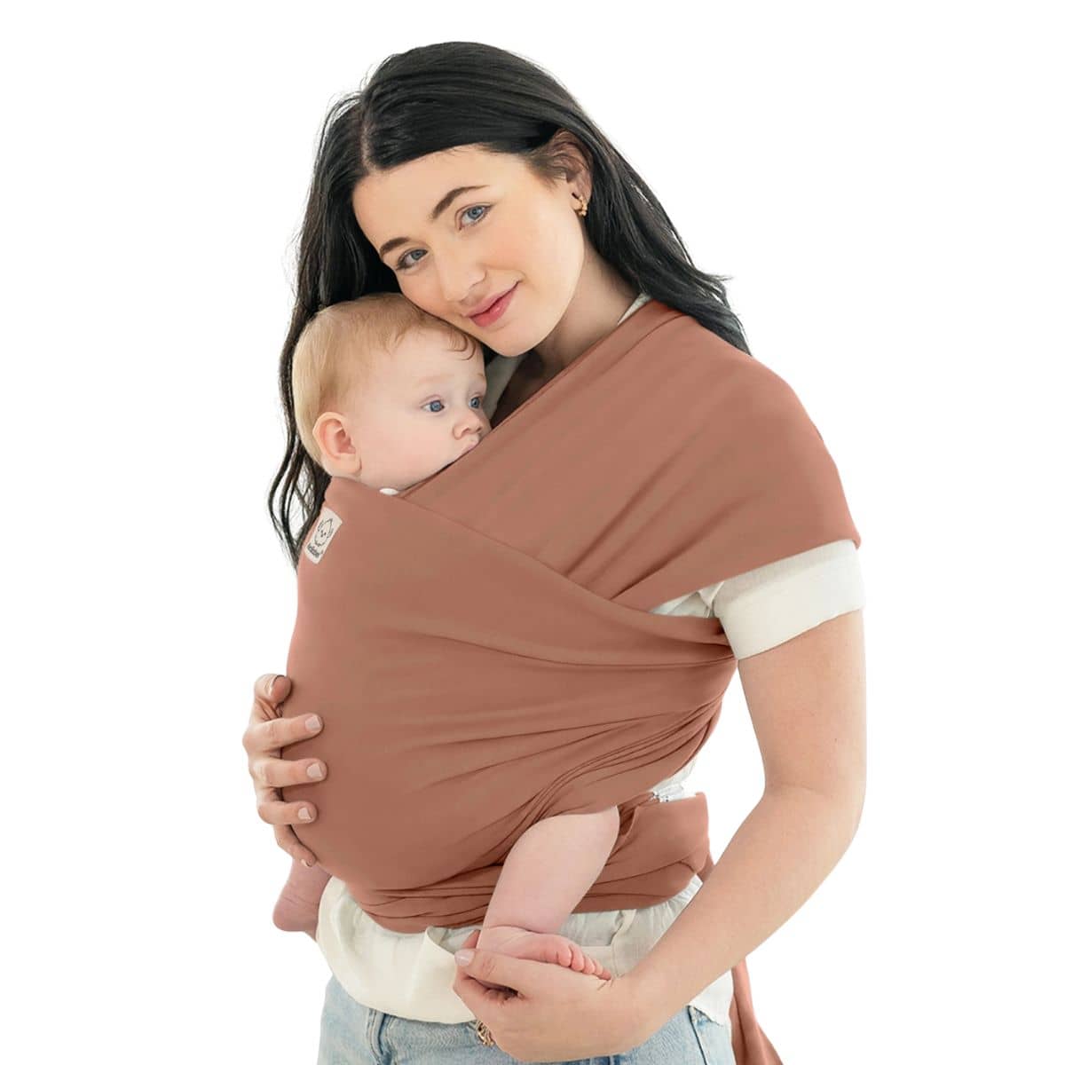 KeaBabies Original Baby Wrap Carrier - Terracotta