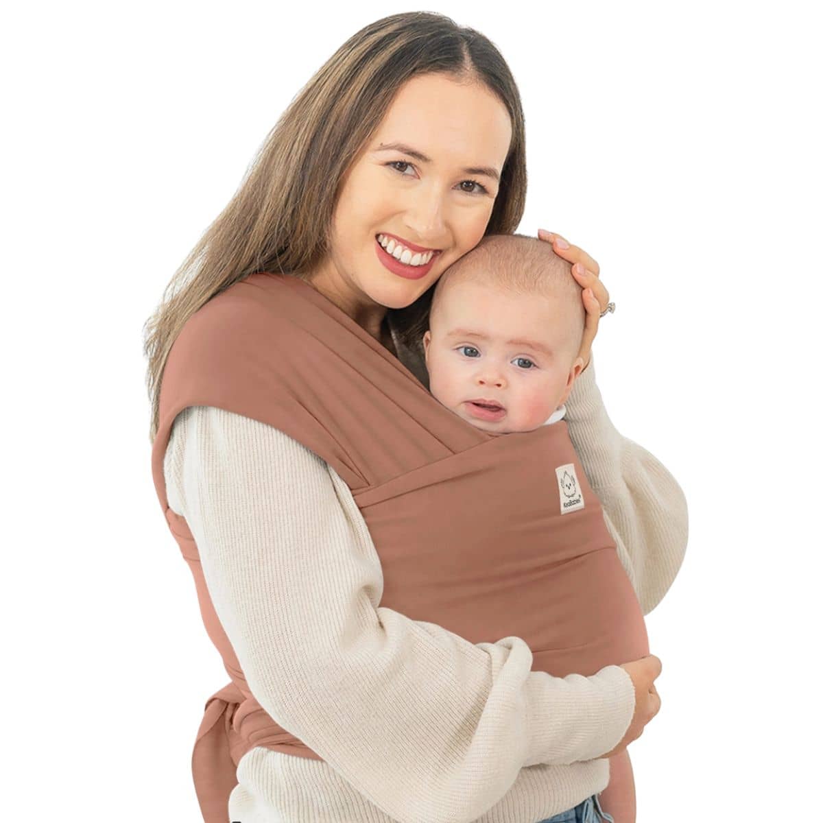 KeaBabies Original Baby Wrap Carrier - Terracotta