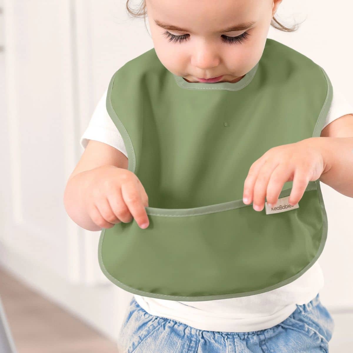 KeaBabies Presto Waterproof Baby Bibs Set - Slate