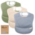 KeaBabies Presto Waterproof Baby Bibs Set - Slate